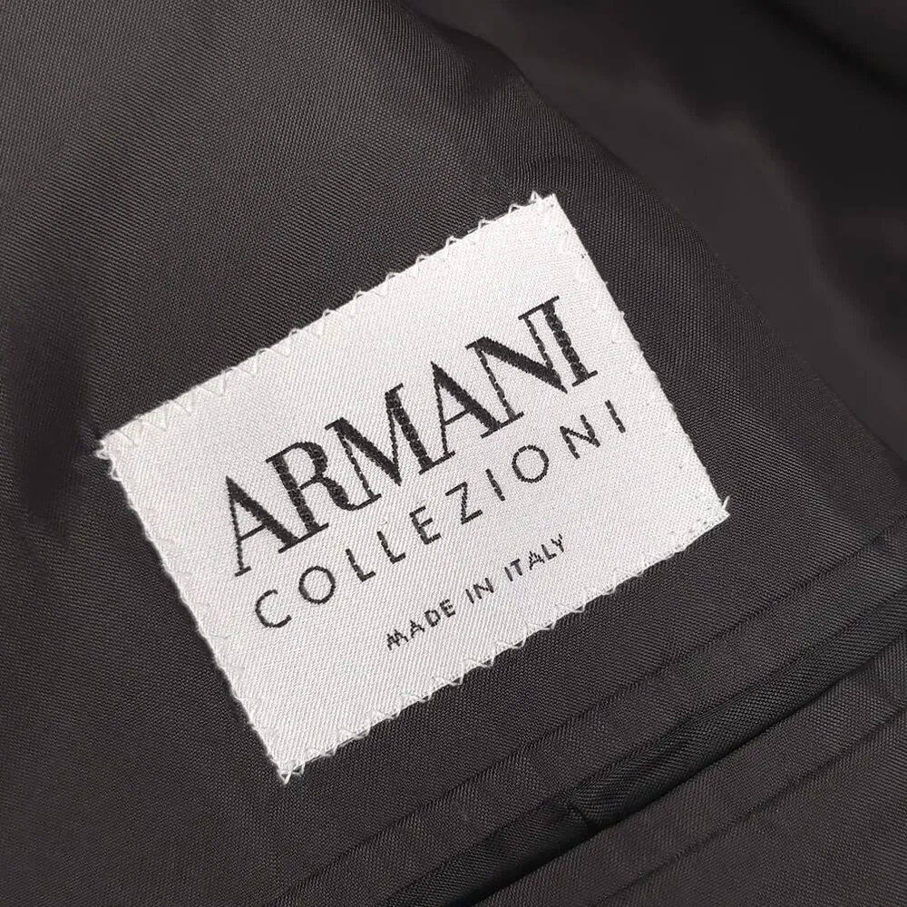 ARMANI COLLEZIONI Blazer 42R NEIMAN MARCUS‎ Sport Coat ITALY MADE Gray SILK WOOL